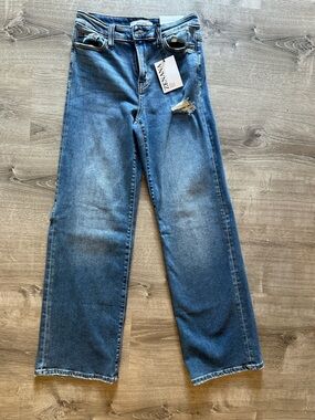 Zenana Outfitters Women’s Slim Straight Jeans - Medium Blue